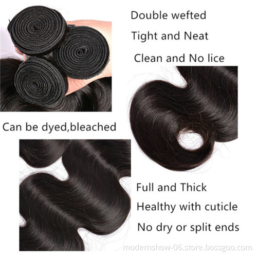 Brazilian Virgin Hair Body Wave 3 Bundles Deal 100 Unprocessed Full Cuticles Aligned Raw Virgin Human Hair Body Wave Extensions